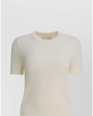 Sa Su Phi Cashmere Knitted Top - White