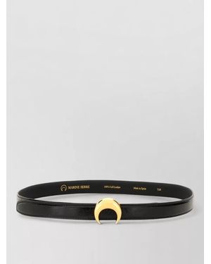 Marine Serre Leather Belt - White