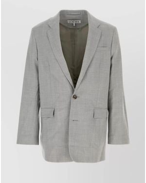 Loewe Wool Blazer - Gray