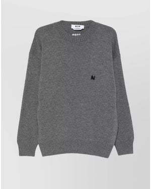 MSGM Cashmere Wool Jumper - Grey
