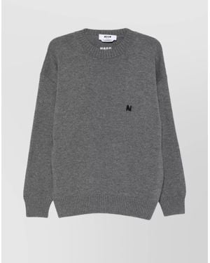 MSGM Cashmere Wool Jumper - Grey