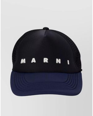 Marni Stretch Nylon Baseball Cap - Blue