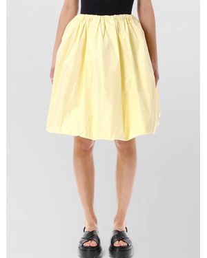 Prada Technical Taffeta Skirt - Yellow