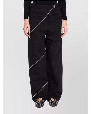 Alaïa Denim Wide-Leg Jeans - Black