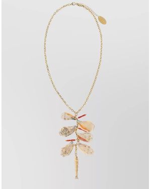 DSquared² Metal Pendant Necklace - White