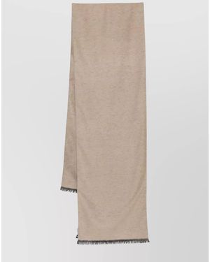 Emporio Armani Silk Scarf - Natural