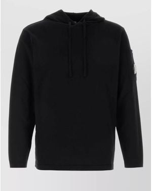 C.P. Company Knit Hooded Jacket - Black