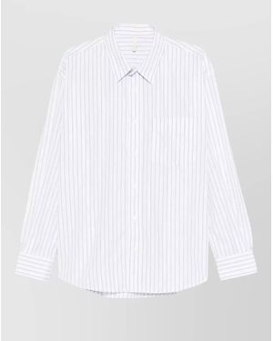 sunflower Striped Regular-Fit Shirt - White