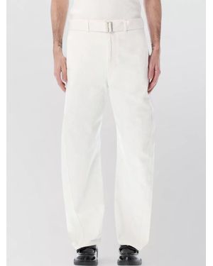 Lemaire Denim Twisted Wide-Leg Trousers - White