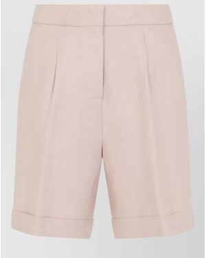 Peserico Linen Bermuda Shorts - Natural