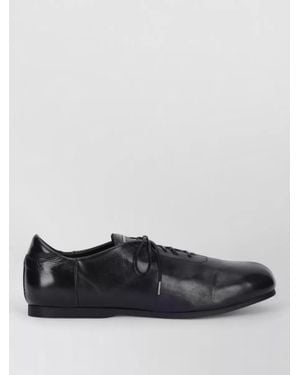 Our Legacy Leather Laced Moccasins - Black