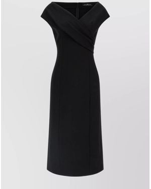 Ermanno Scervino Crossover Midi Dress - Black