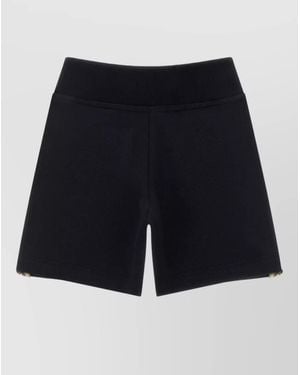 Burberry Terry Cotton Bermuda Shorts - Black