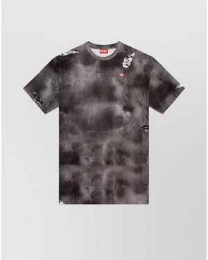 DIESEL Cotton T-Shirt - Grey