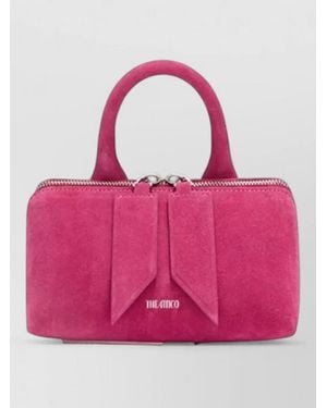 The Attico Friday Mini Top Handle Triangular Bag - Pink