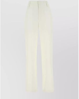 Bottega Veneta Cotton Wide-Leg Pants - White