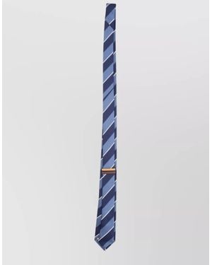 Paul Smith Wide Blade Tie Diagonal Stripe Design - Blue