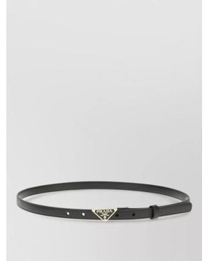Prada Leather Belt - Gray