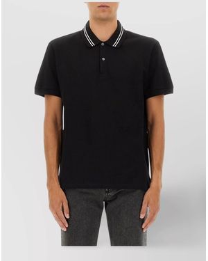 McQueen Cotton Logo Polo Shirt - Black