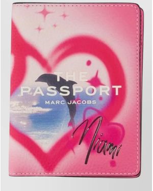 Marc Jacobs Leather Passport Holder - Pink
