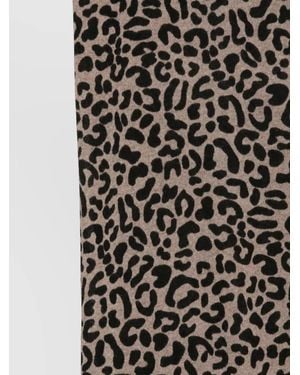 Faliero Sarti Cashmere Leopard-Print Scarf - Black
