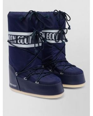 Moon Boot Waterproof Padded Logo-Print Snow Boots - Blue