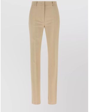 Sportmax Fetta Slim-Fit Pants - Natural