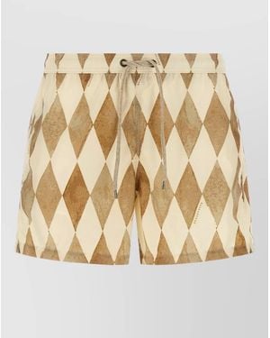 Ballantyne Printed Swim Shorts - Natural