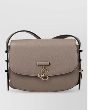 Jimmy Choo Leather Shoulder Bag - Grey