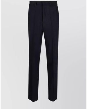 P.A.R.O.S.H. Virgin Wool High-Rise Tailored Trousers - Blue
