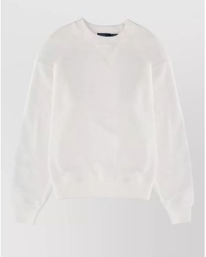 Polo Ralph Lauren Crew Neck Knit Sweater Long Sleeves - White