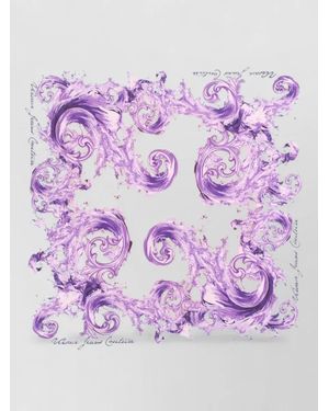 Versace Jeans Couture Silk Scarf - Purple