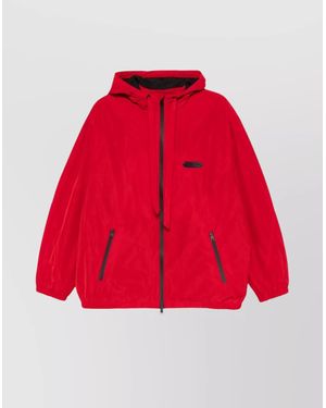 Lanvin Hooded Sport Jacket - Red