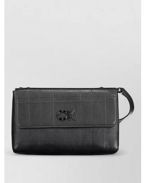 Calvin Klein Quilted Crossbody Bag - Gray