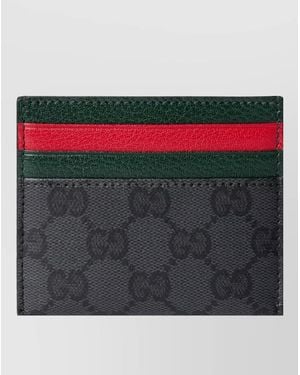 Gucci Leather Cardholder - Gray