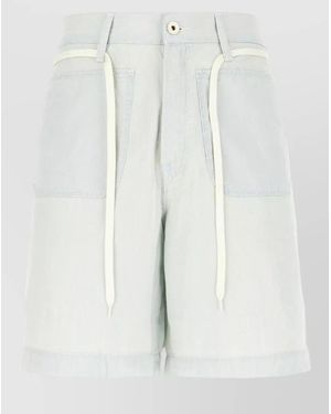 KENZO Cotton Chino Shorts - White