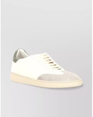 Stuart Weitzman Banner Sneakers With Durable Rubber Sole - Natural