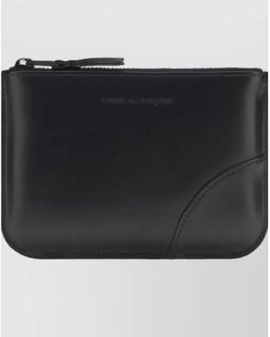Comme des Garçons Calf Leather Zip Wallet - Black