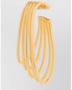 FEDERICA TOSI Plated Multi-Line Ear Cuff - Metallic