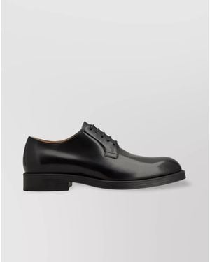 Tod's Leather Derby Shoes - Black