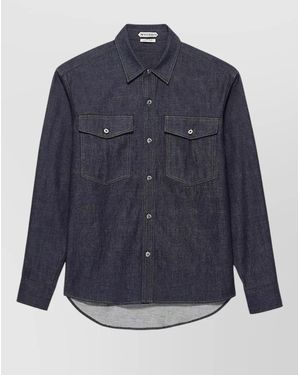 JW Anderson Oversized Denim Shirt - Blue