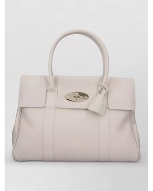 Mulberry Tote Bag Top Handle Daily Carry - Natural