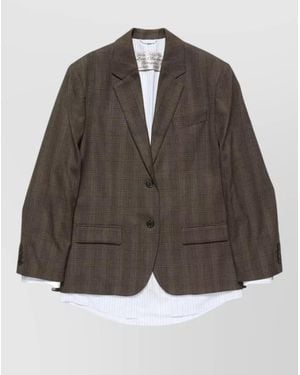 Acne Studios Wool Suit Jacket - Brown