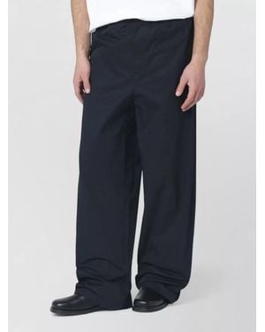 Jil Sander Cotton Wide-Leg Trousers - Blue