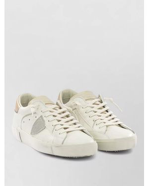Philippe Model Low Top Trainers Slip On Rubber Sole - White