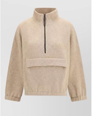 Brunello Cucinelli Cashmere Sweatshirt - Natural