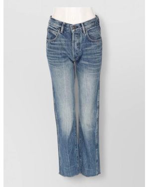 Tom Ford Denim High-Rise Wide-Leg Trousers - Blue
