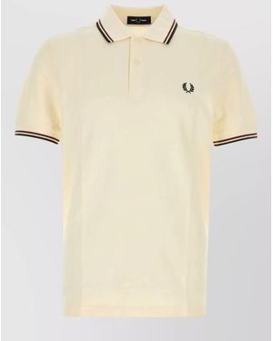 Fred Perry Piqué Polo Shirt - Natural