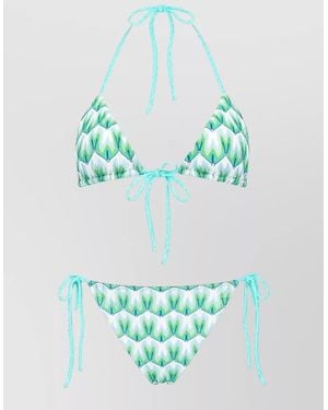 Missoni Triangle Bikini Set Beachwear Print - Blue