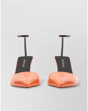 Neous Leather Ankle-Strap Court Shoes - Multicolour